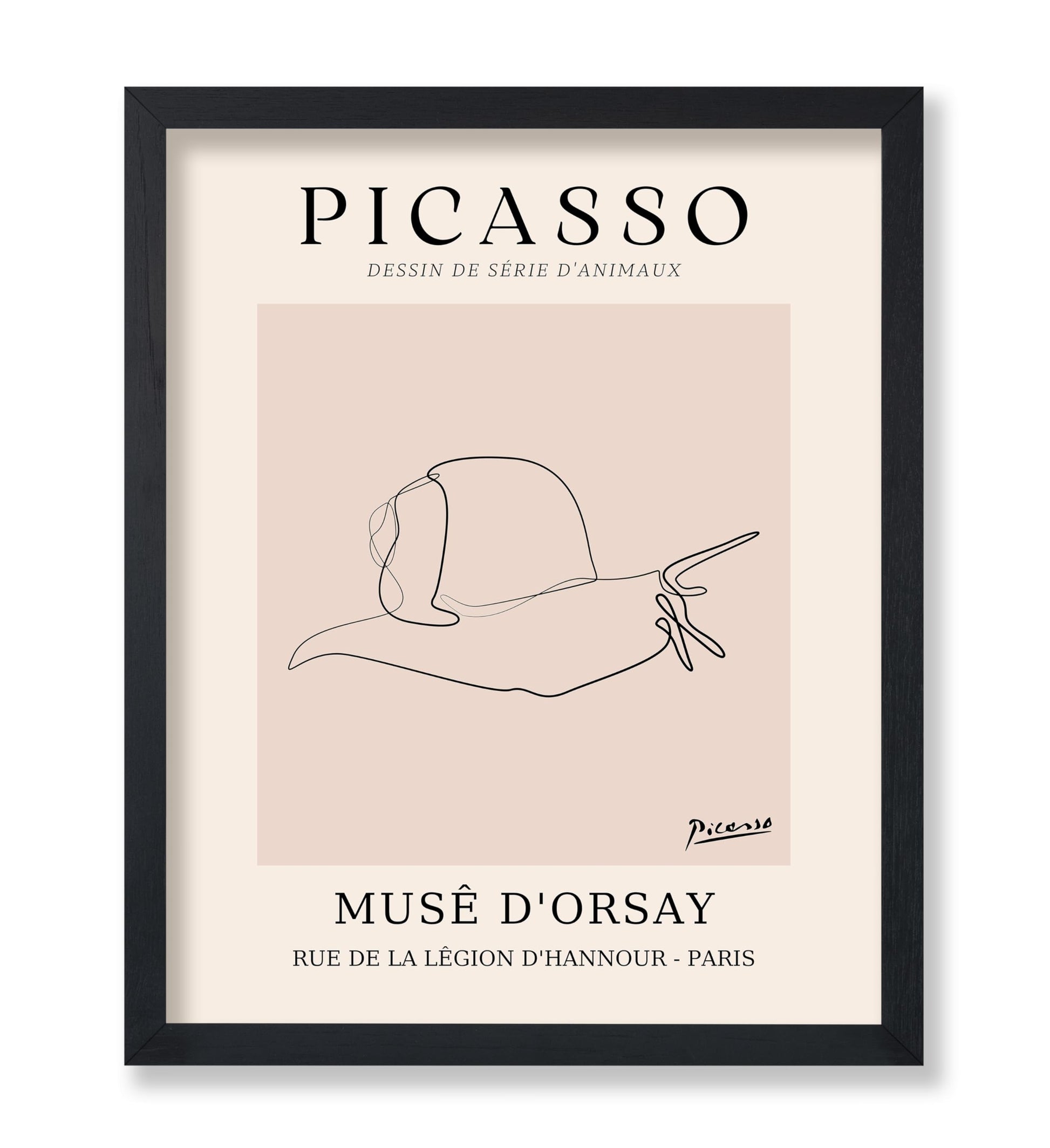 Picasso - One Line Snail Drawing