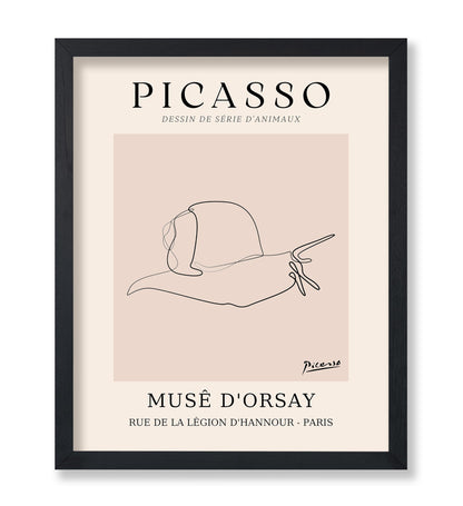 Picasso - One Line Snail Drawing