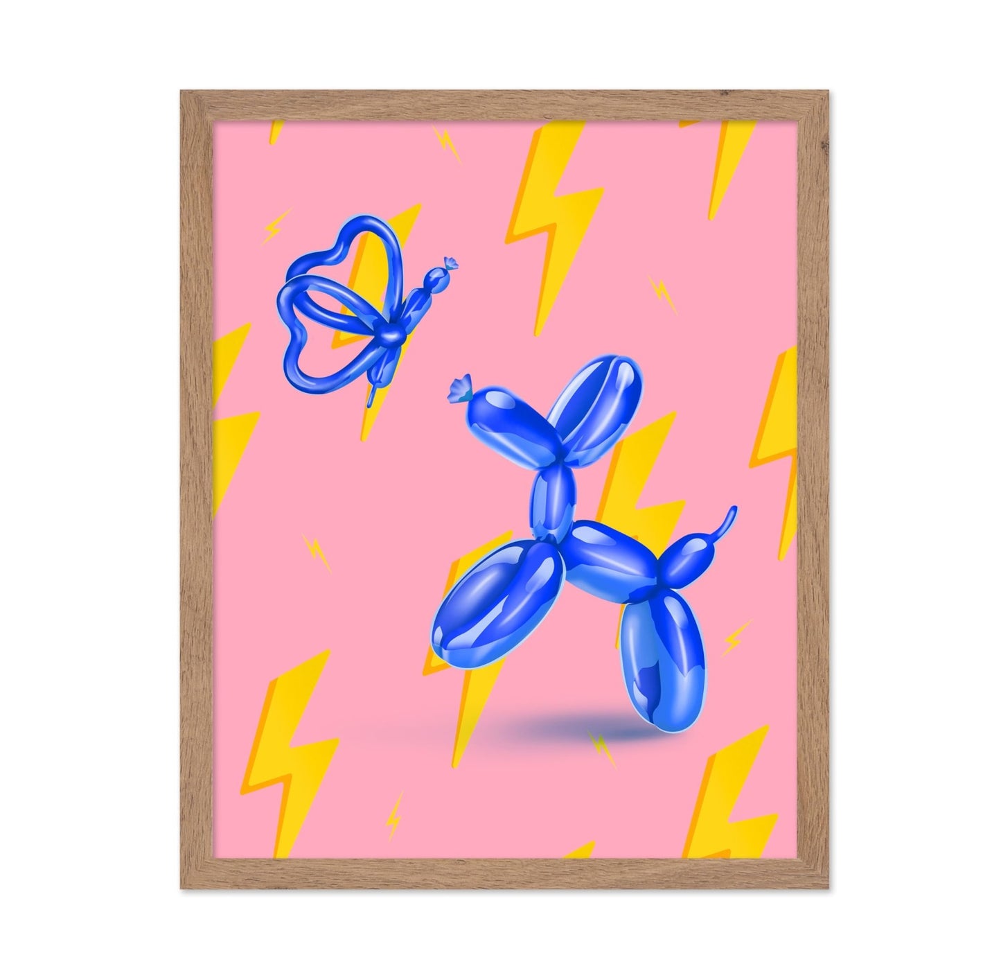 Jumping Balloon Dog and Butterfly No2