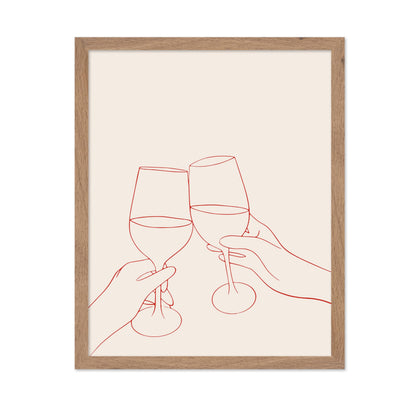 Cheers Line Drawing No2