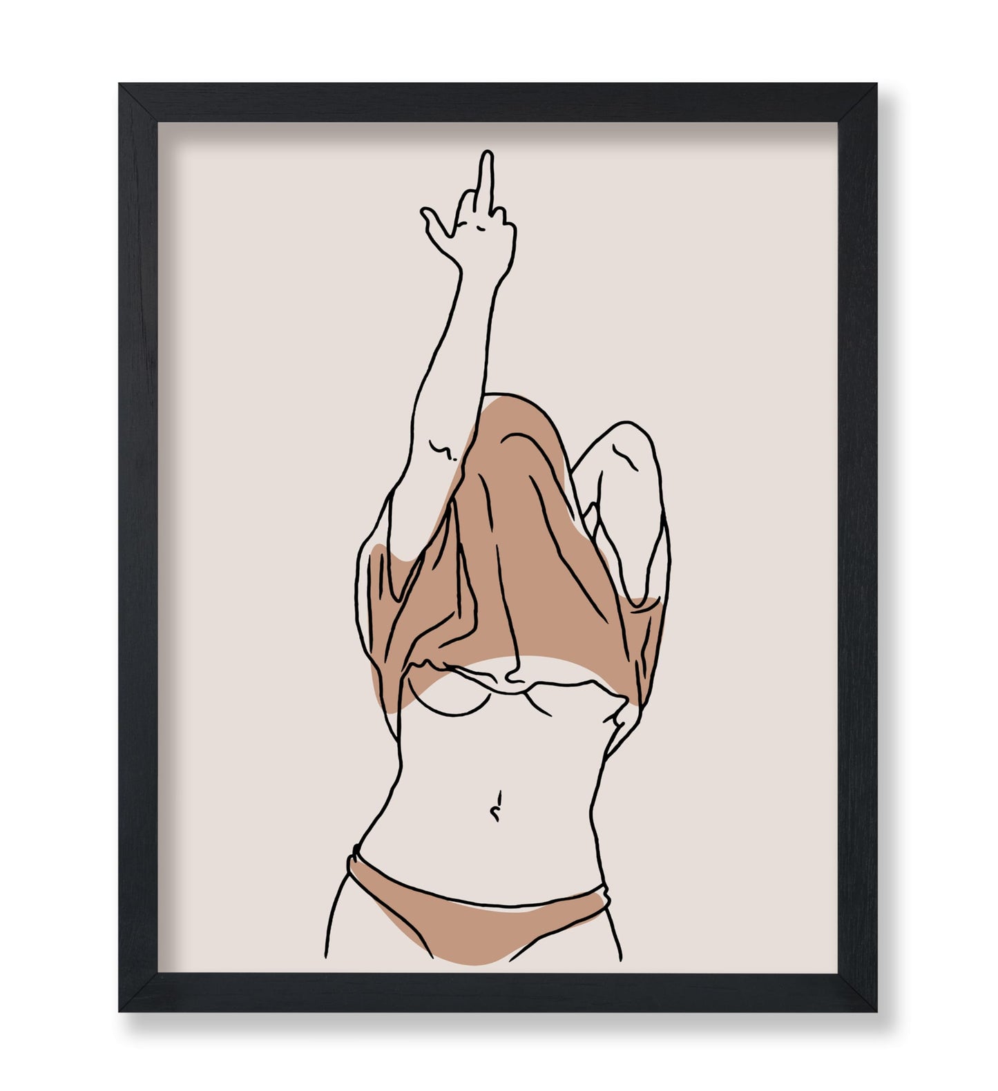 Woman Middle Finger No4