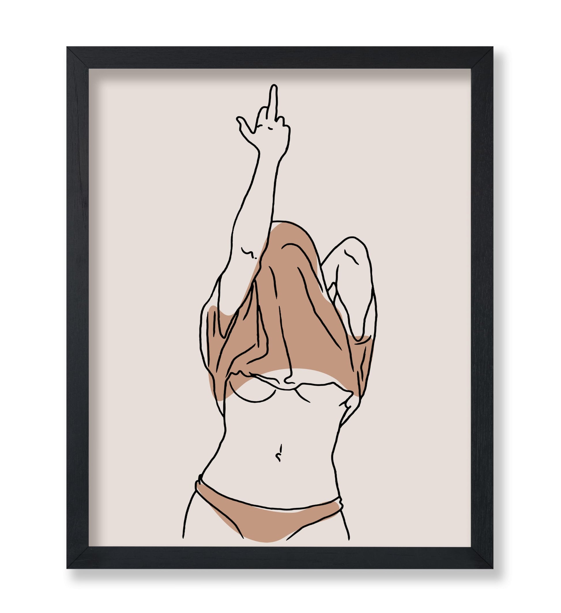 Woman Middle Finger No4