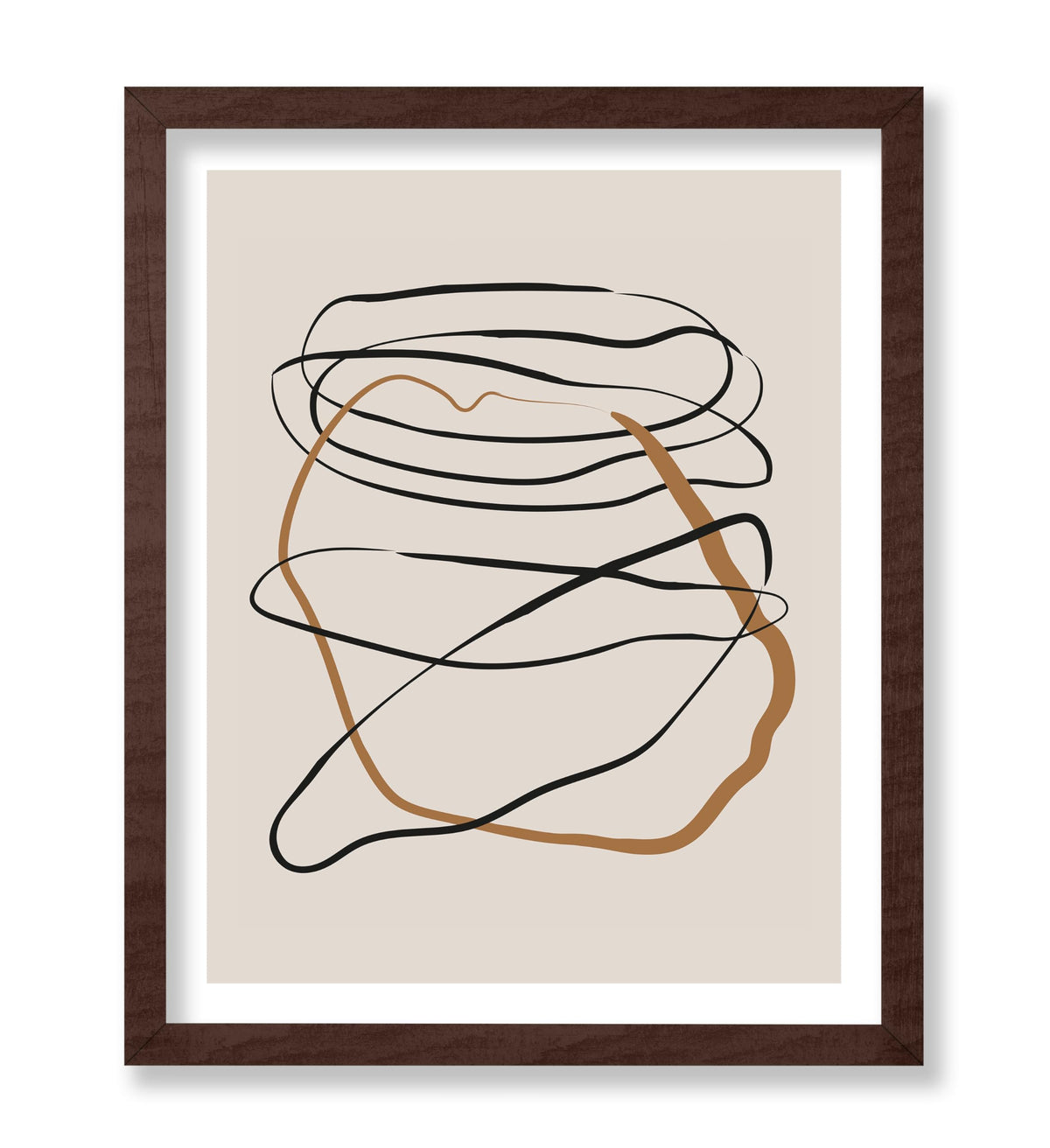 Geometric Lines Brushstroke