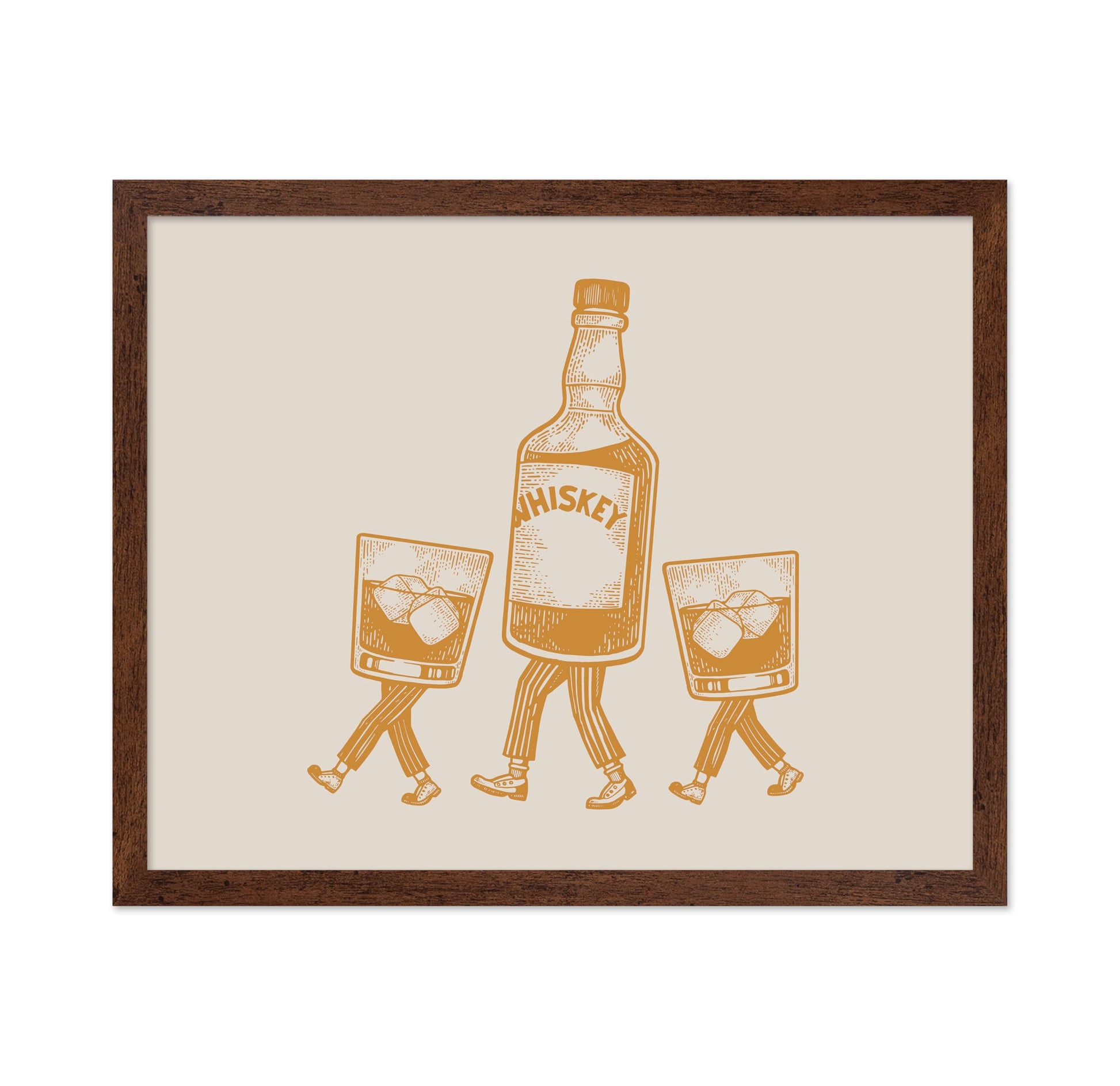 Whiskey Bottle and Iced Glass No3