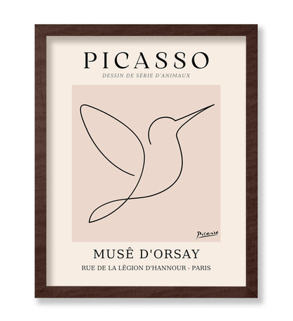 Picasso - One Line Hummingbird Drawing