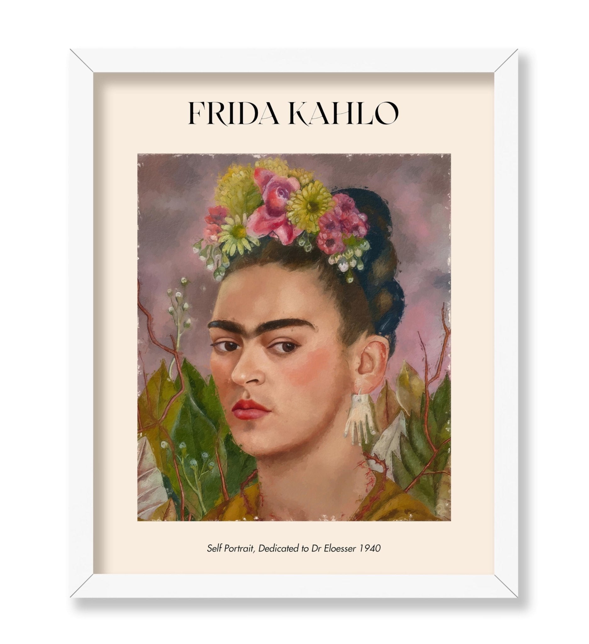 Frida - Self Portrait, Dedicated to Dr. Eloesser