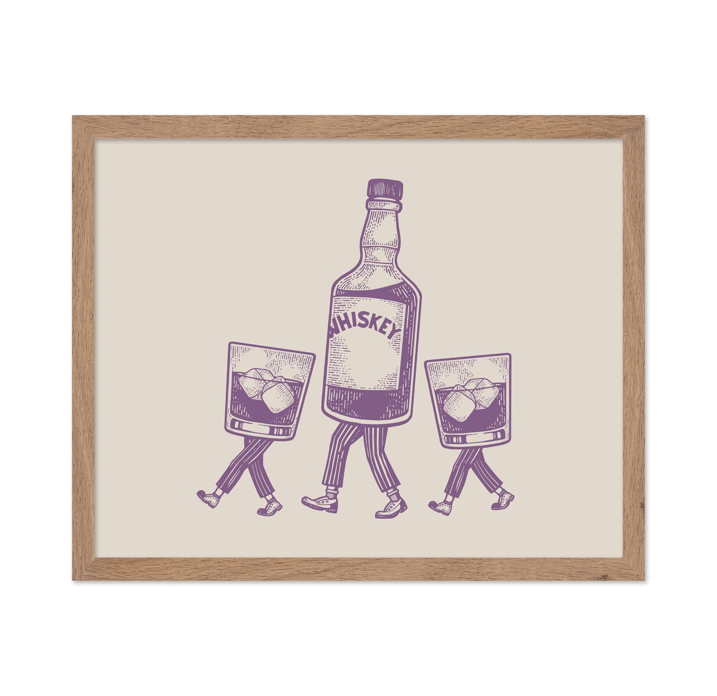Whiskey Bottle and Iced Glass No6