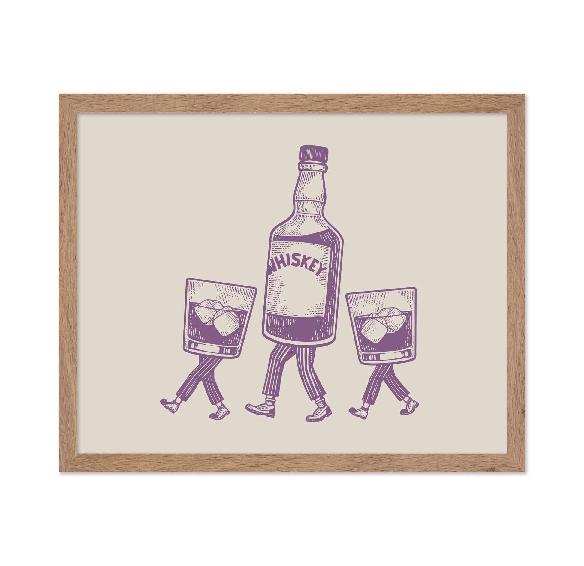 Whiskey Bottle and Iced Glass No6