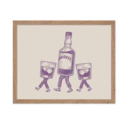 Whiskey Bottle and Iced Glass No6