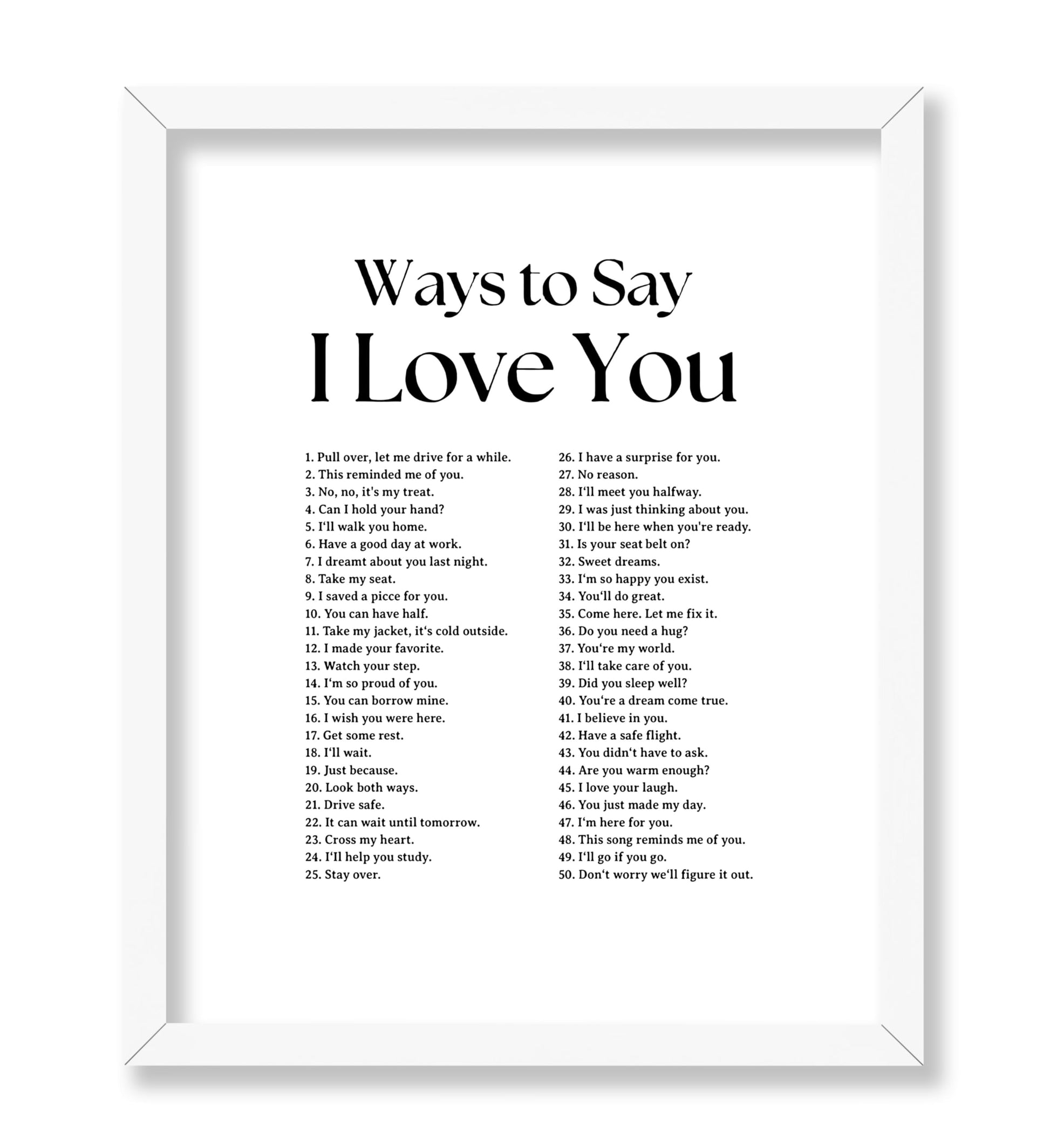 Ways To Say I Love You No10