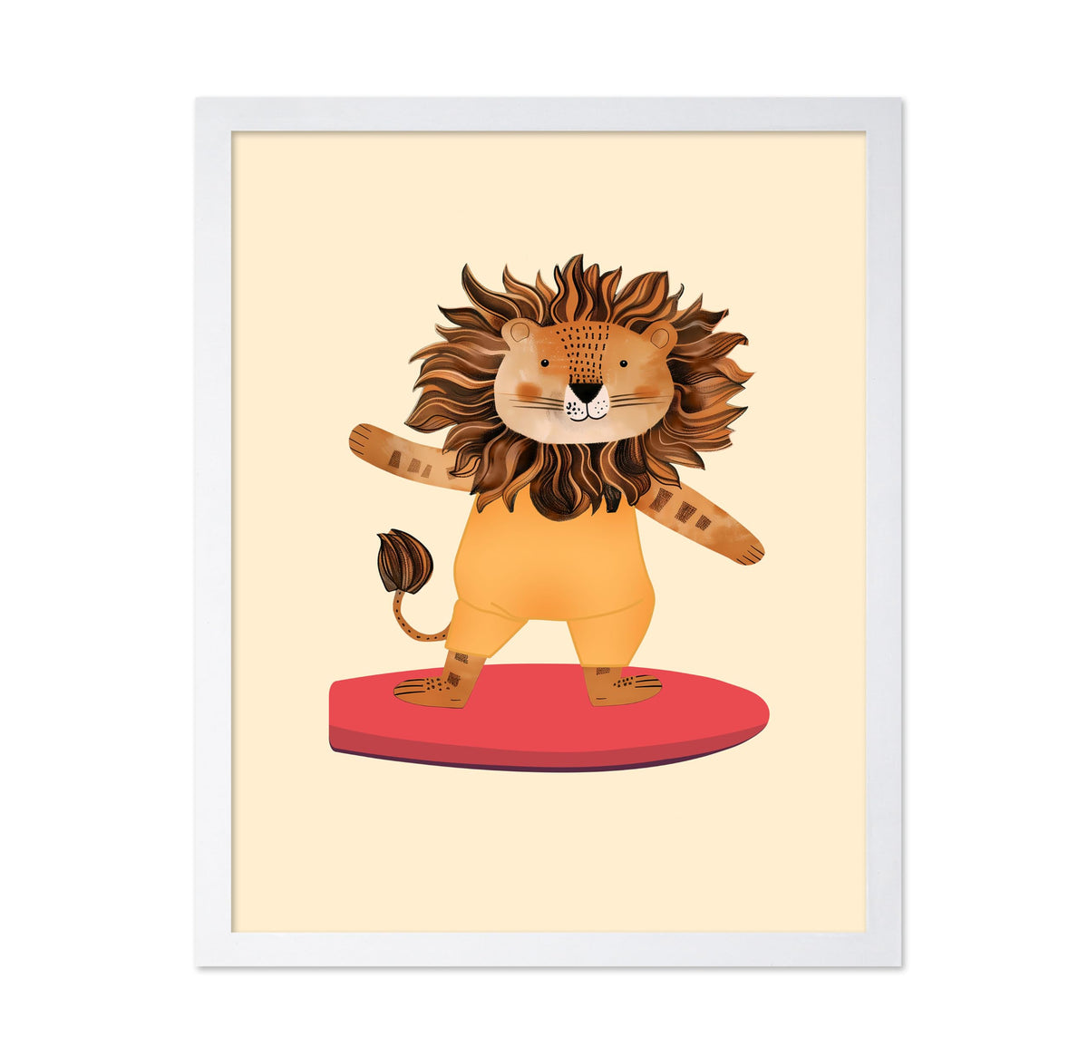 Surfing Lion