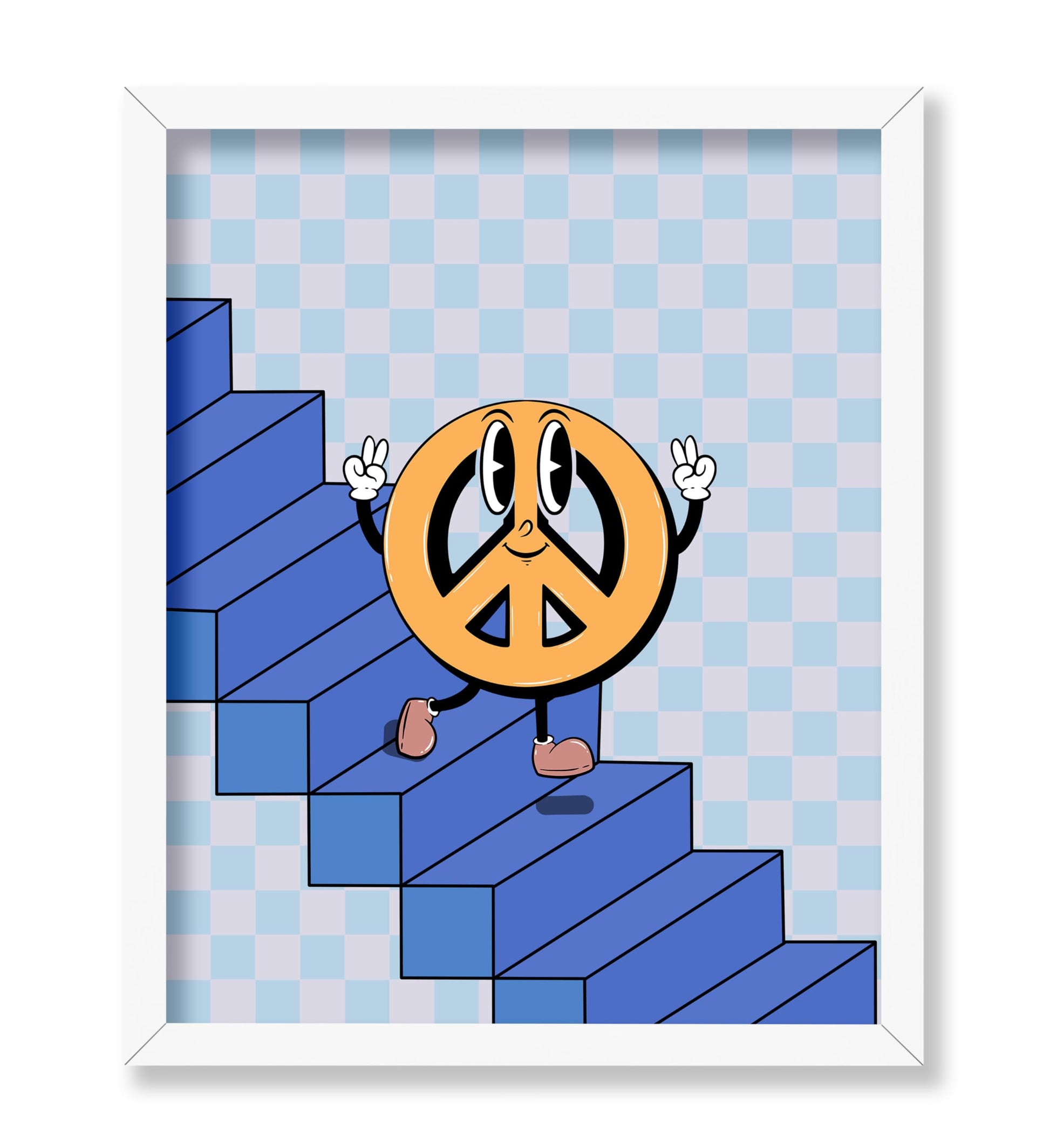 Peace on Stairs