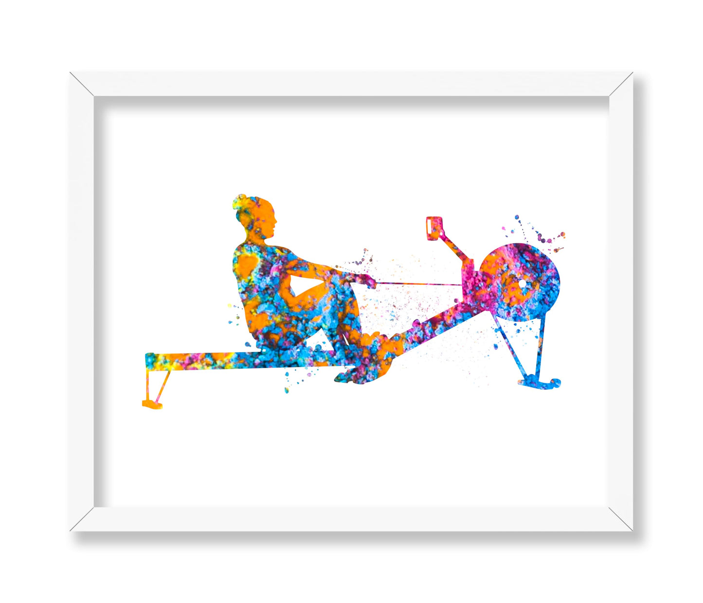 Watercolor Rowing