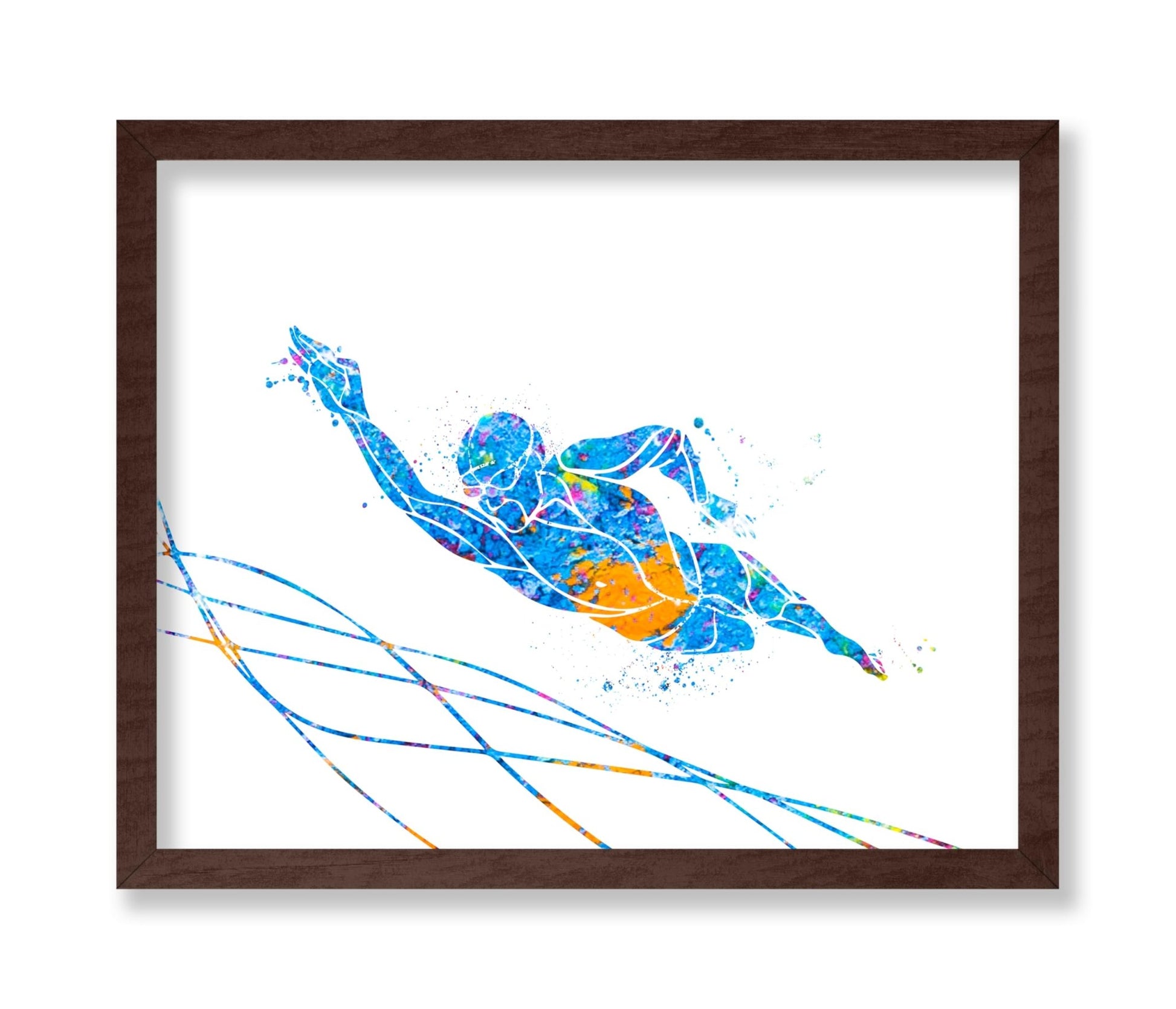 Watercolor Swimming No1