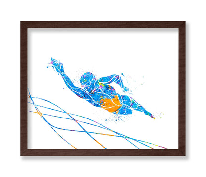 Watercolor Swimming No1