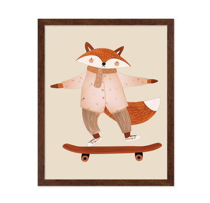 Skateboarding Fox