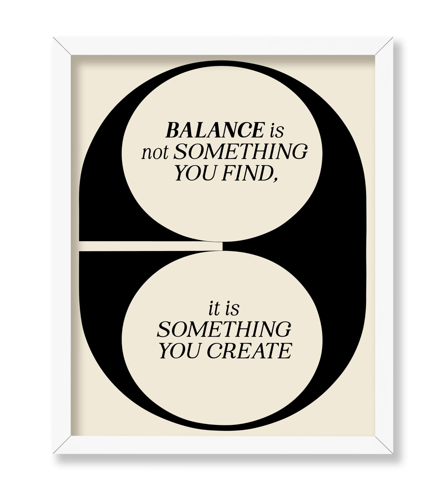 Balance Is Not Something You Find