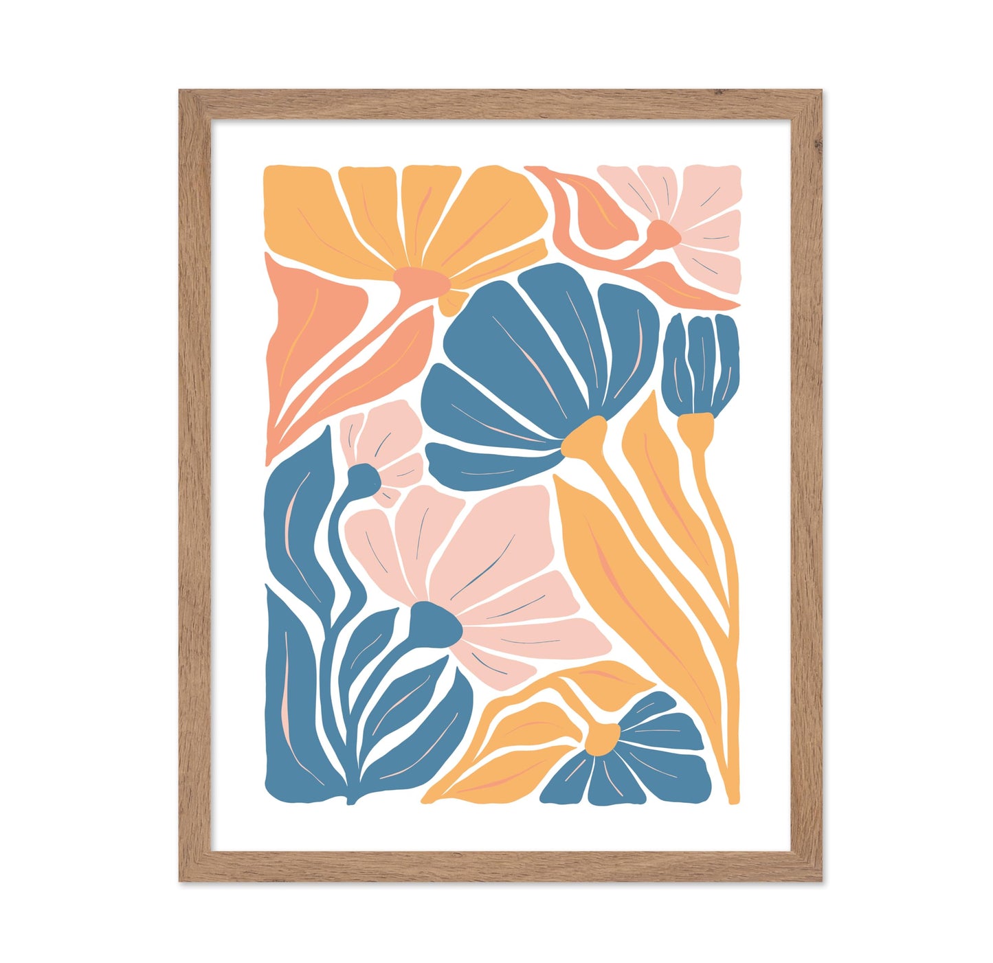 Groovy Pastel Flowers No1