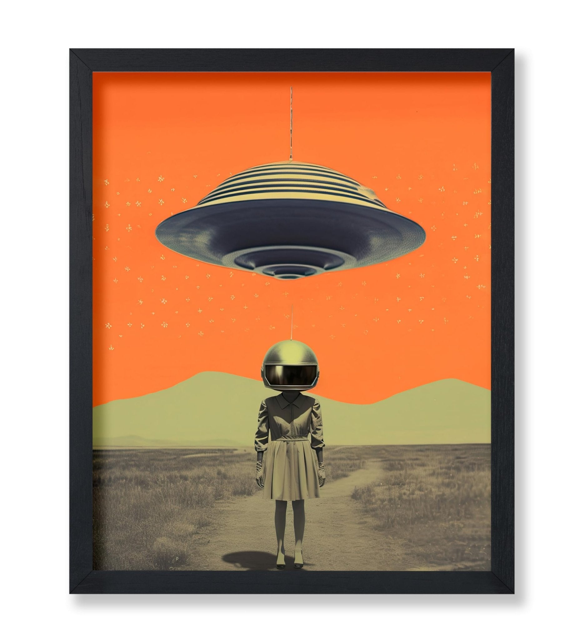 UFO and Masked Woman