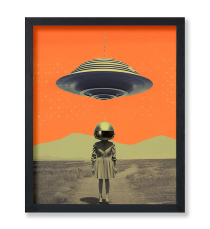 UFO and Masked Woman