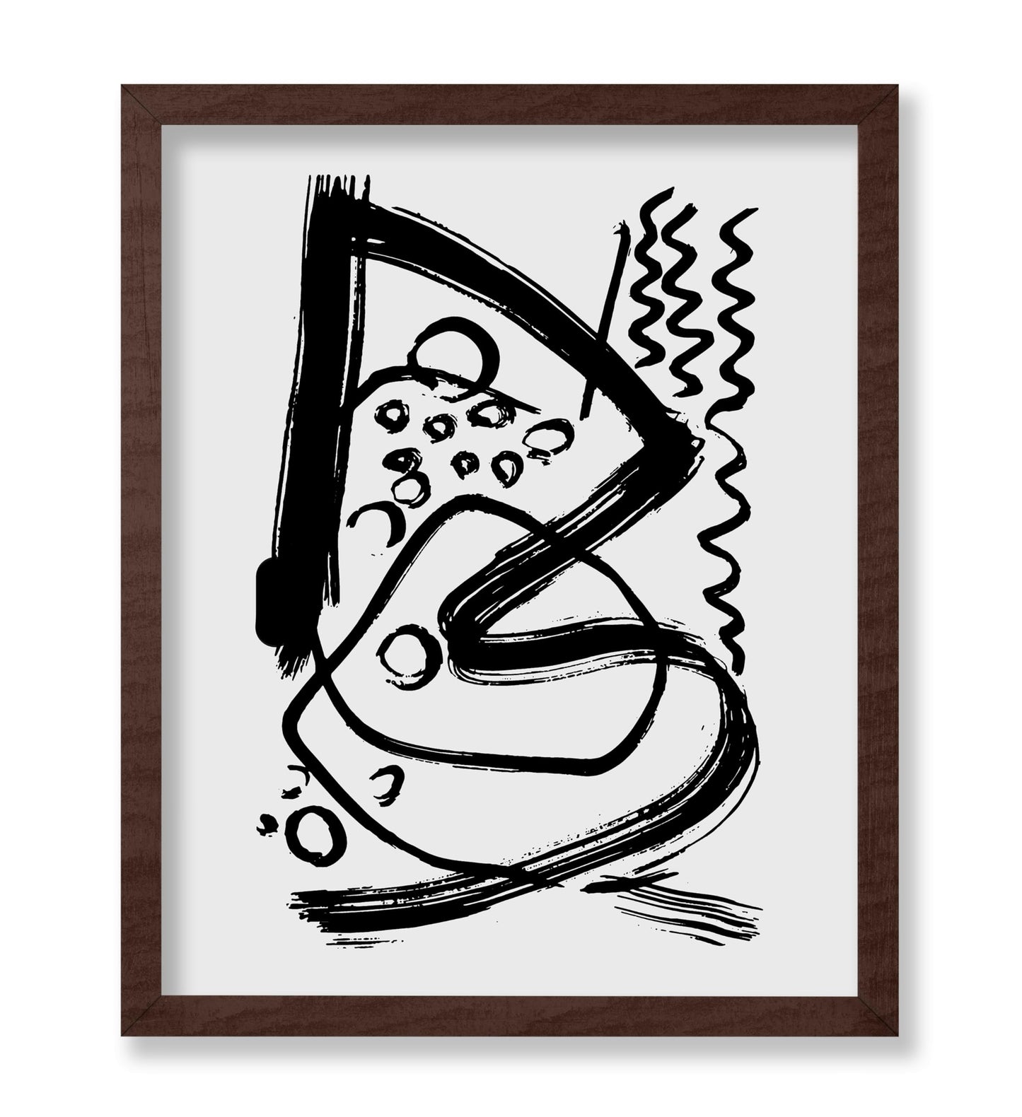 Black Brush Strokes No6