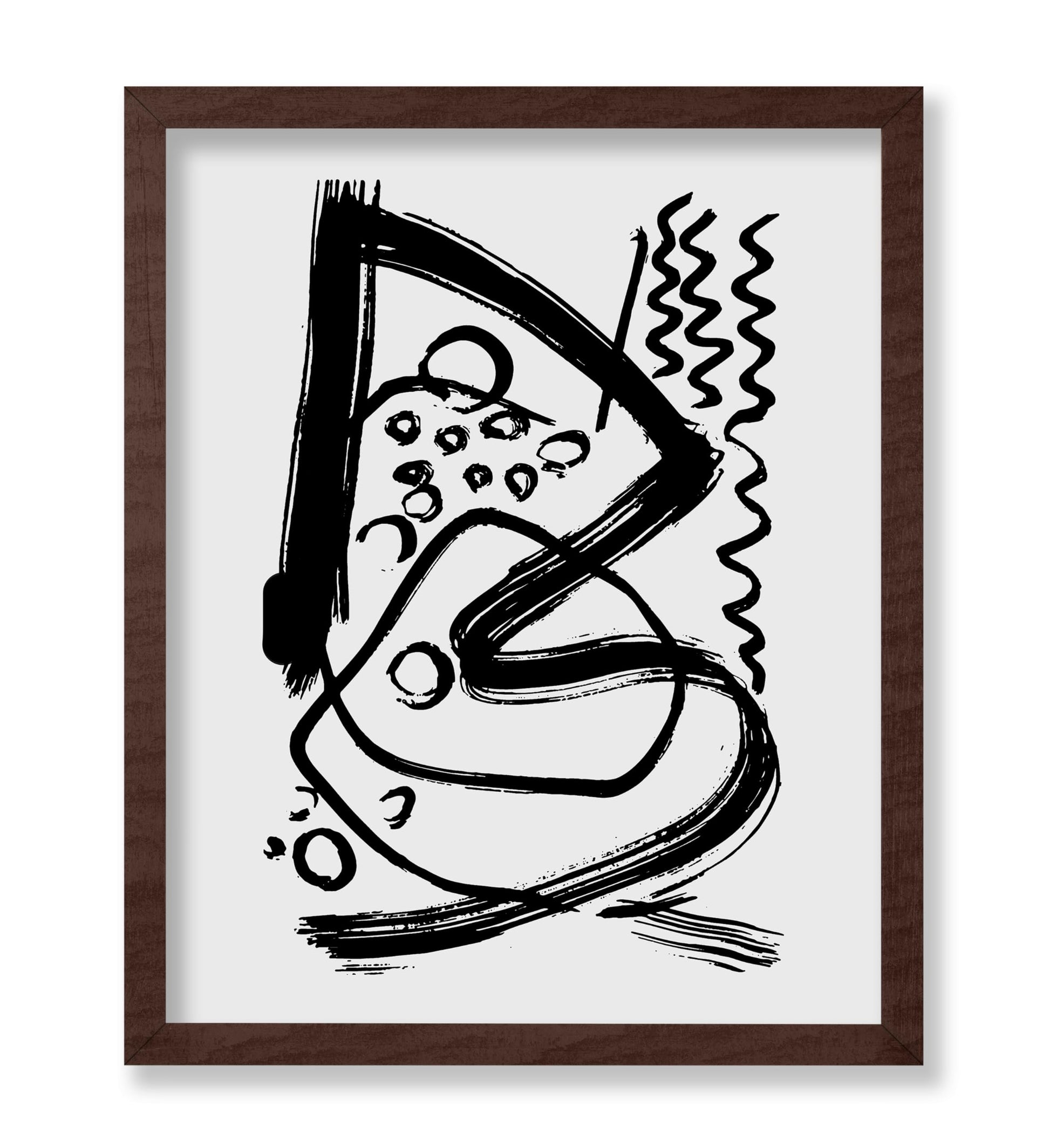 Black Brush Strokes No6