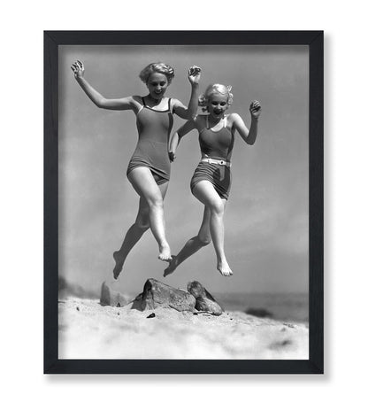 Actresses Running on the Beach