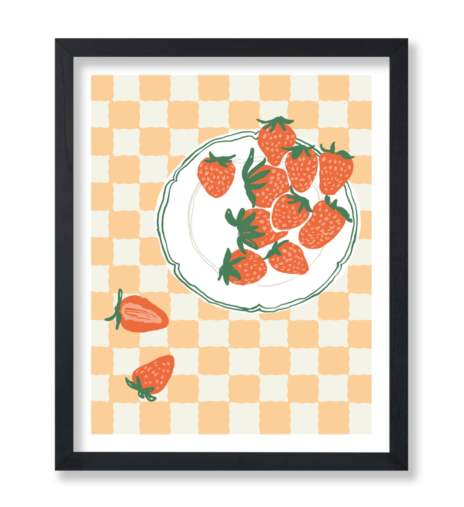 Strawberries on a Plate