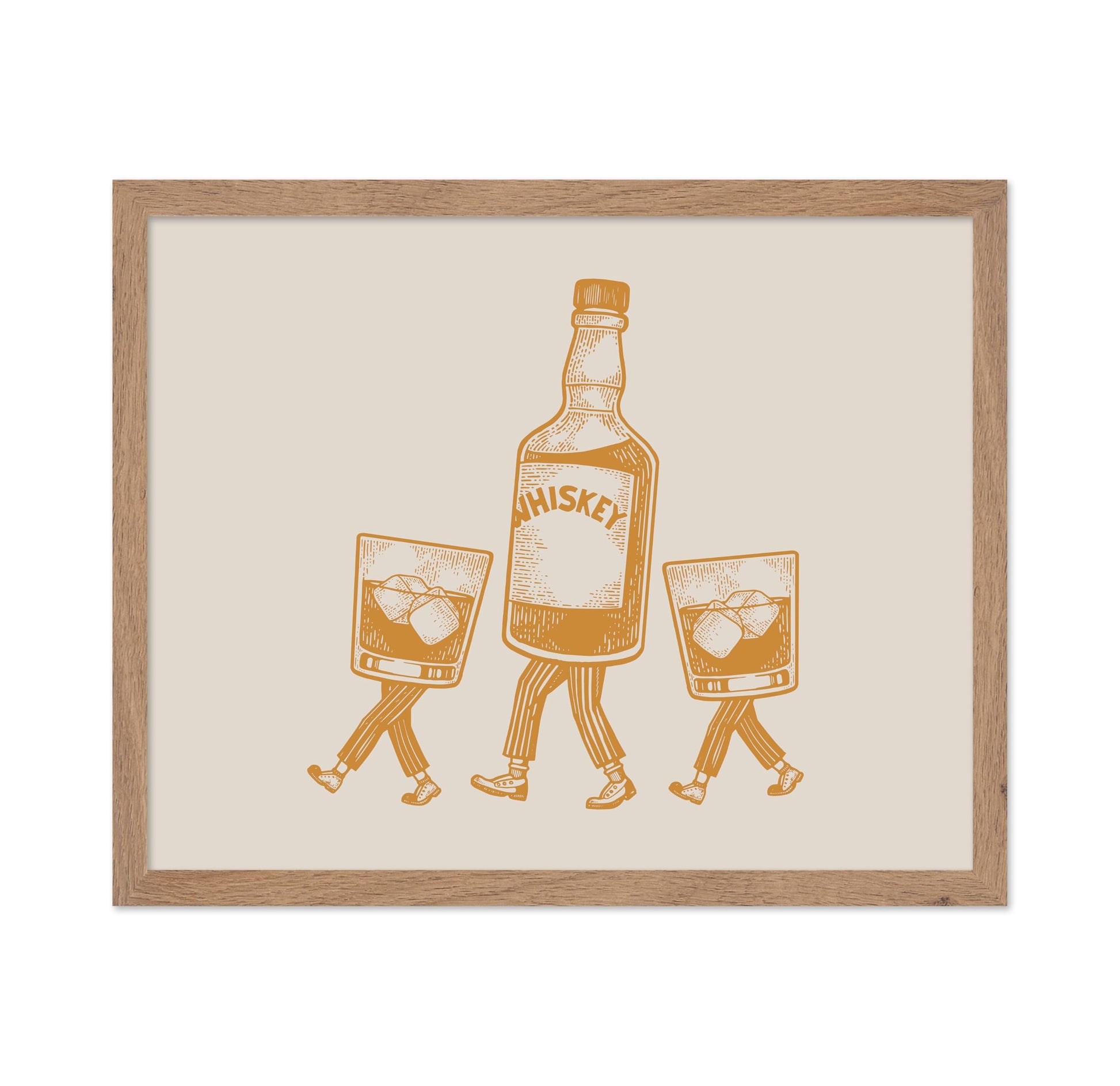 Whiskey Bottle and Iced Glass No3