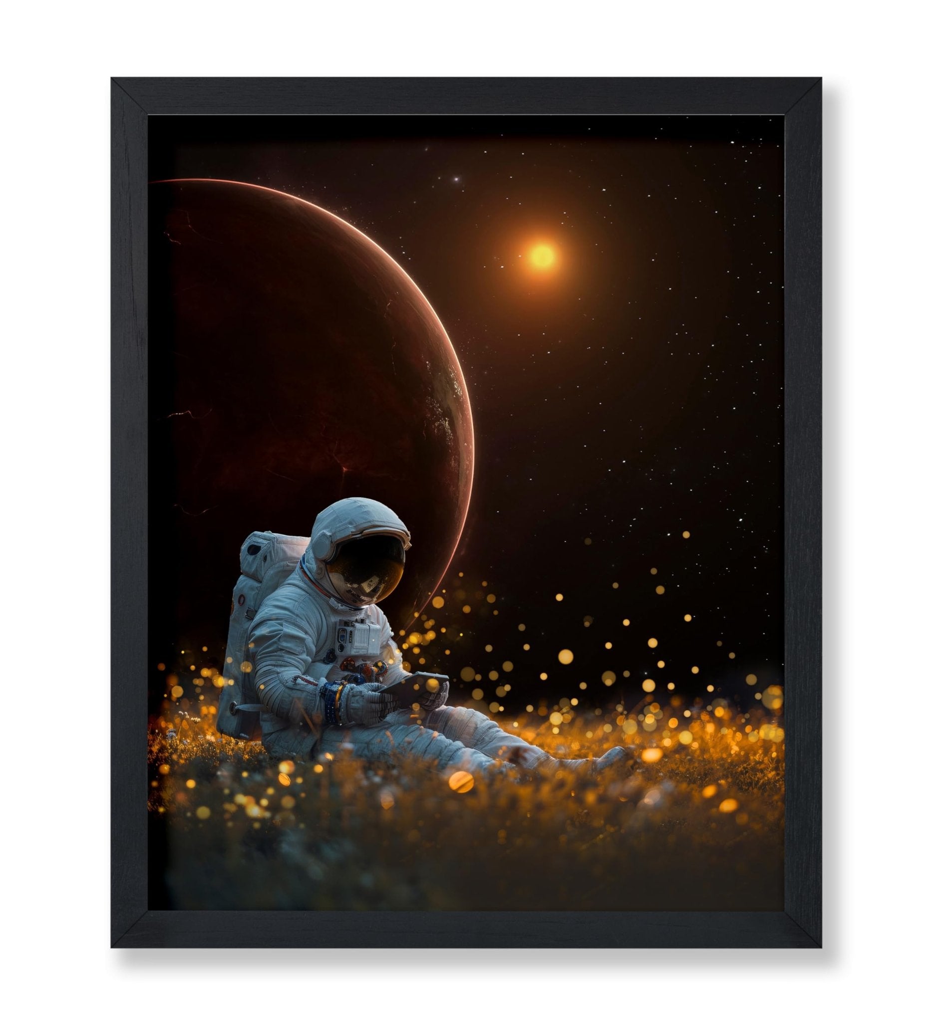Astronaut on Space Meadow
