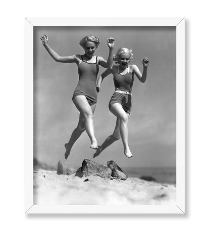 Actresses Running on the Beach
