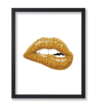Sparkling Gold Lips