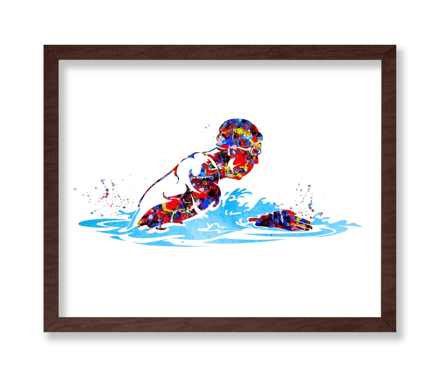 Watercolor Swimmer