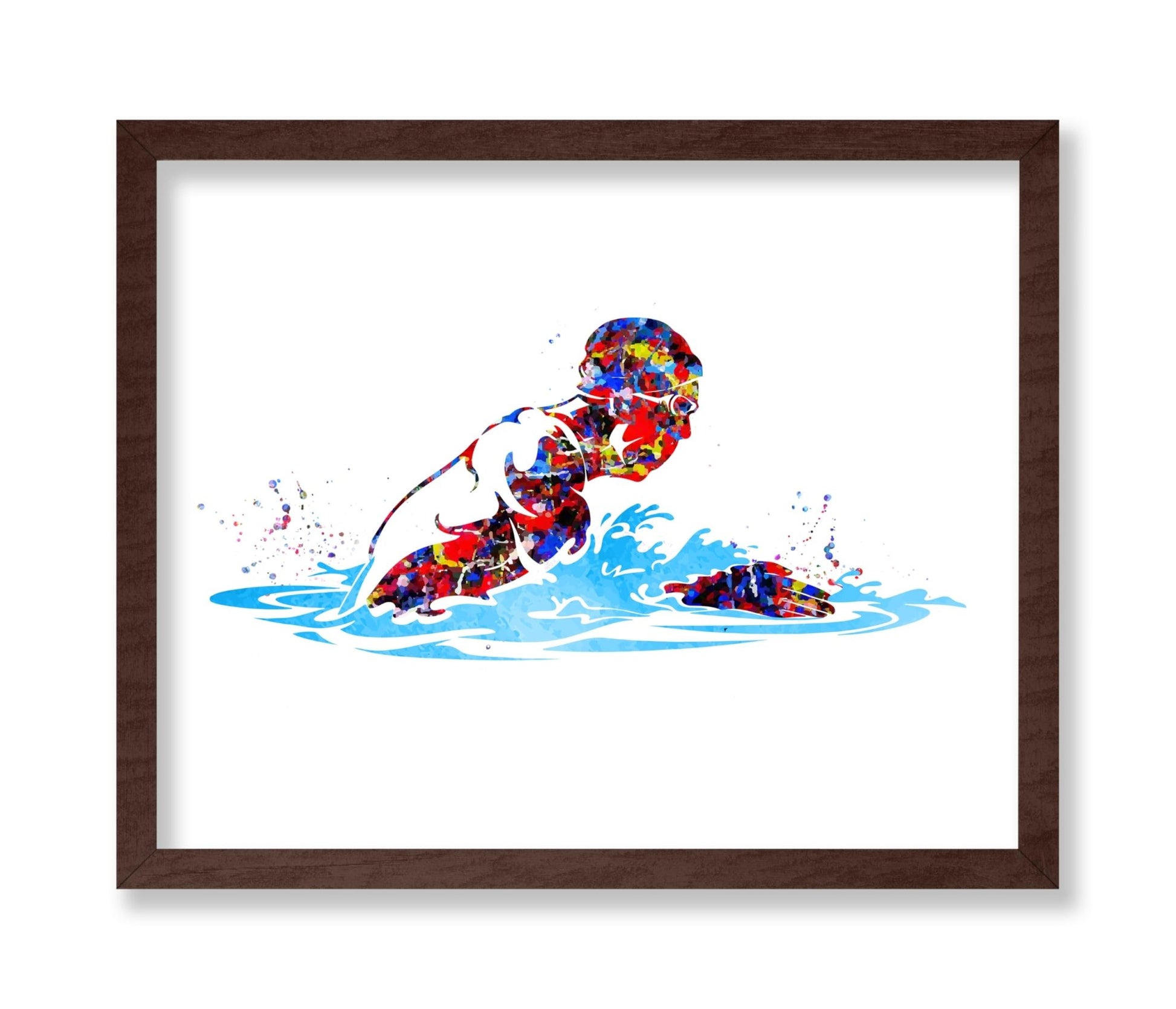 Watercolor Swimmer