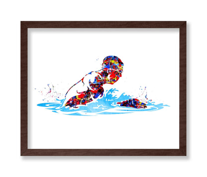 Watercolor Swimmer