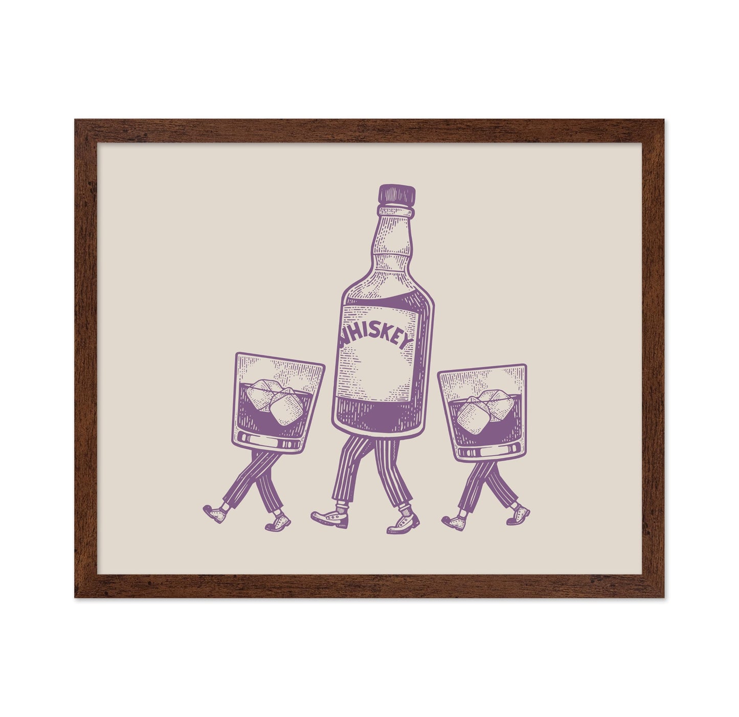Whiskey Bottle and Iced Glass No6