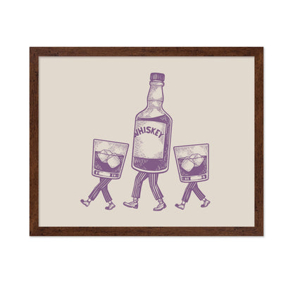 Whiskey Bottle and Iced Glass No6
