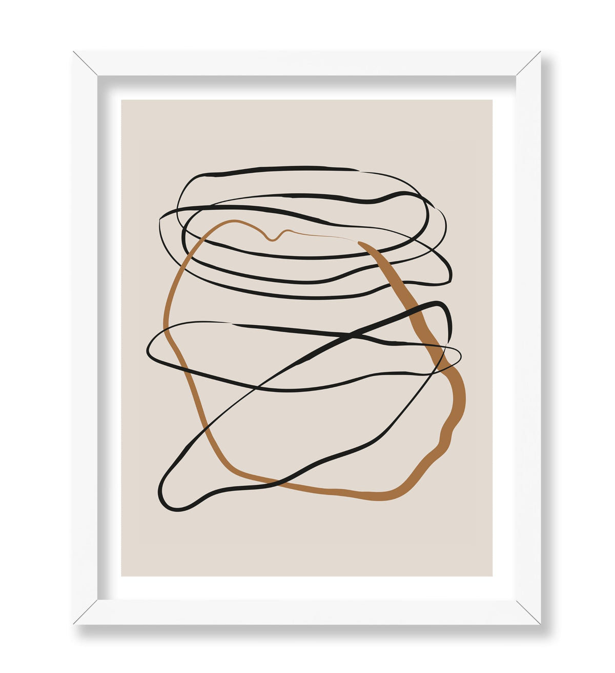 Geometric Lines Brushstroke