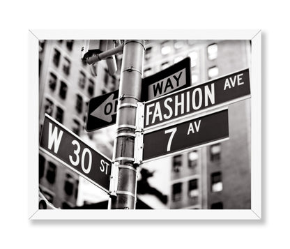 Fashion Avenue Street Sign