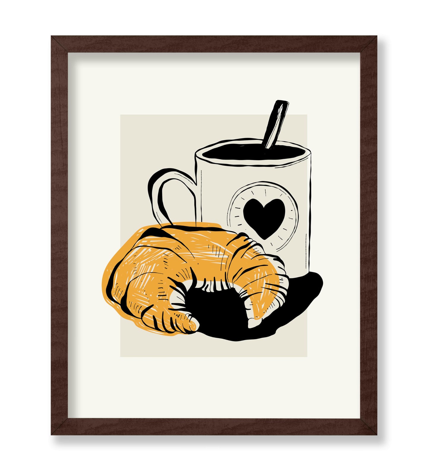 Coffee and Croissant No1