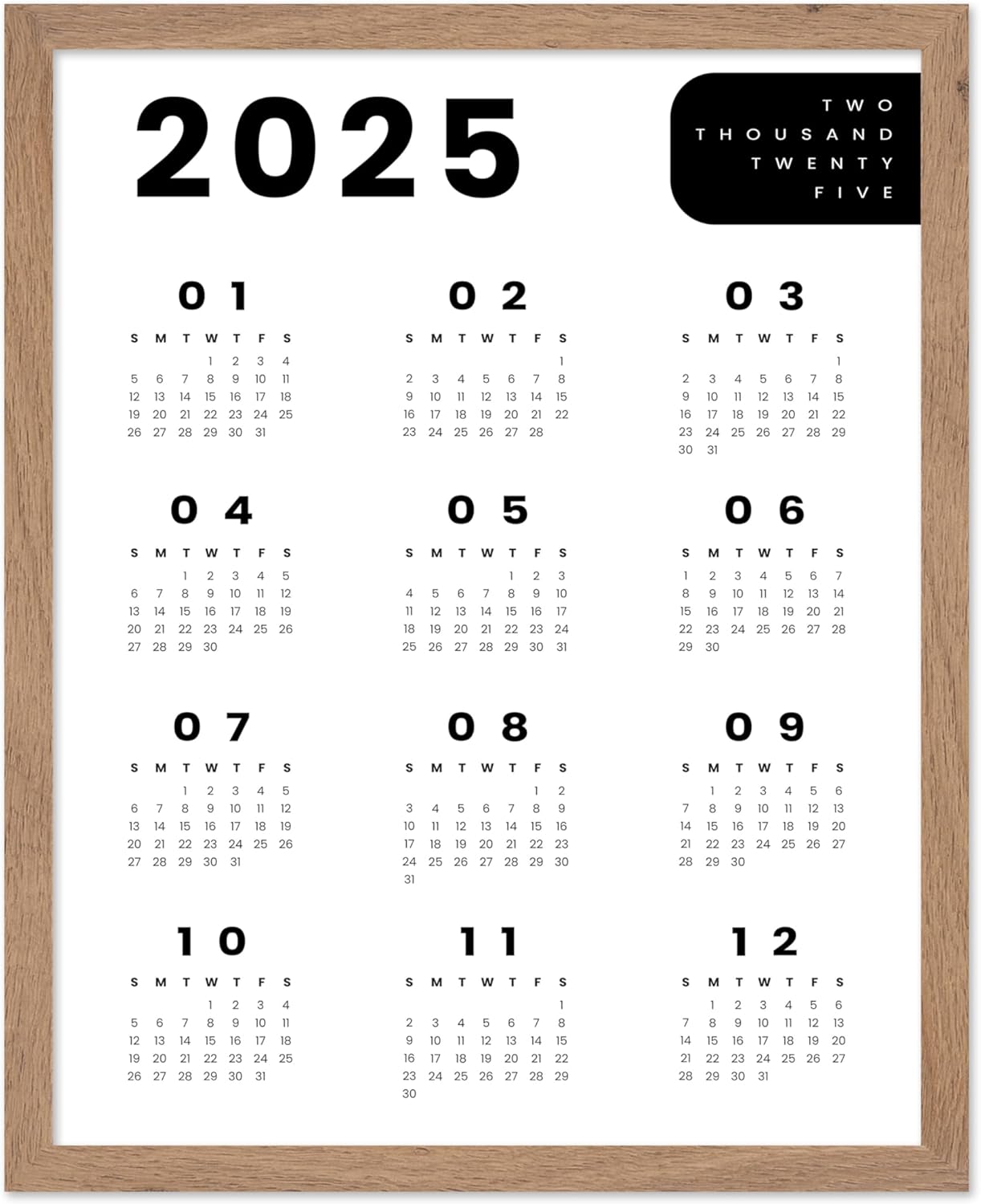 Year 2025 Calendar No2