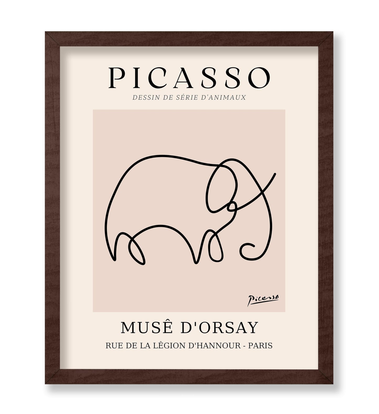 Picasso - One Line Elephant Drawing