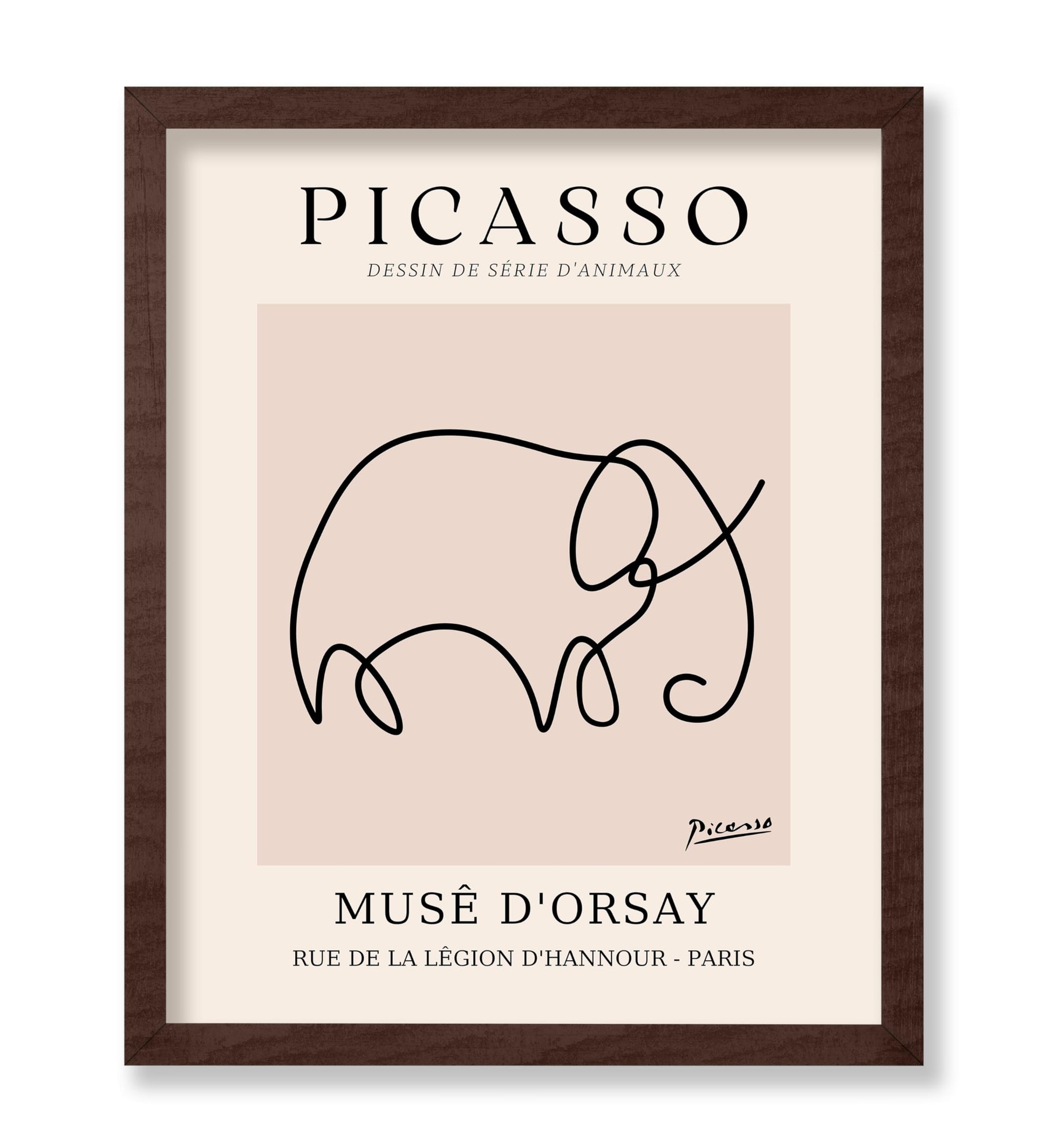 Picasso - One Line Elephant Drawing