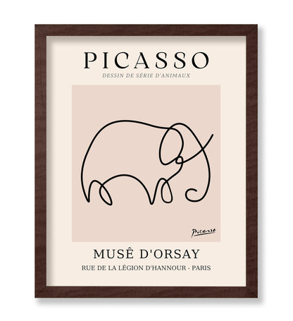 Picasso - One Line Elephant Drawing