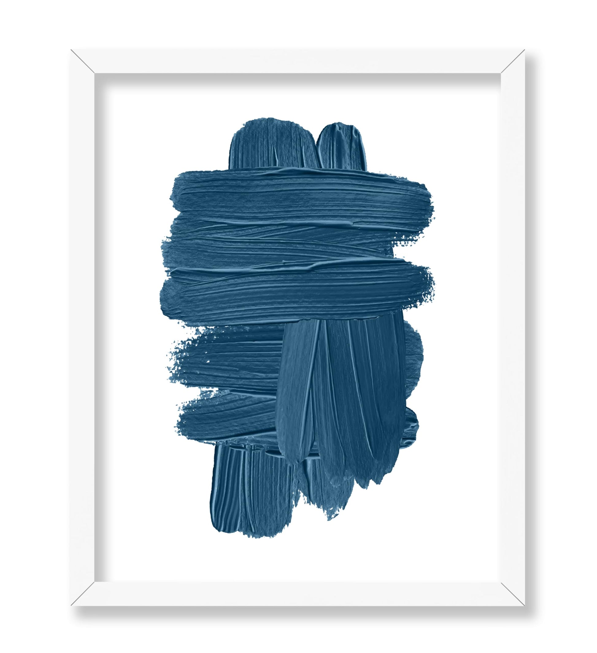 Blue Brush Strokes