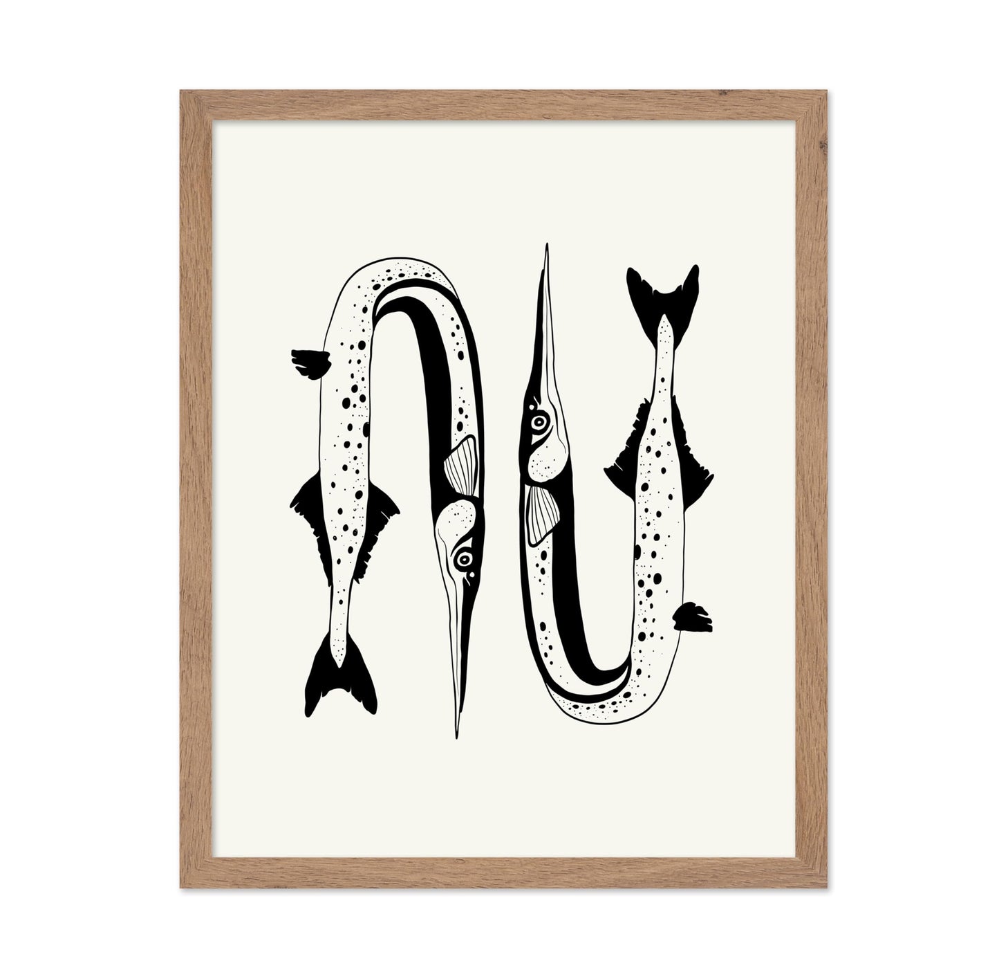 Abstract Needlefish