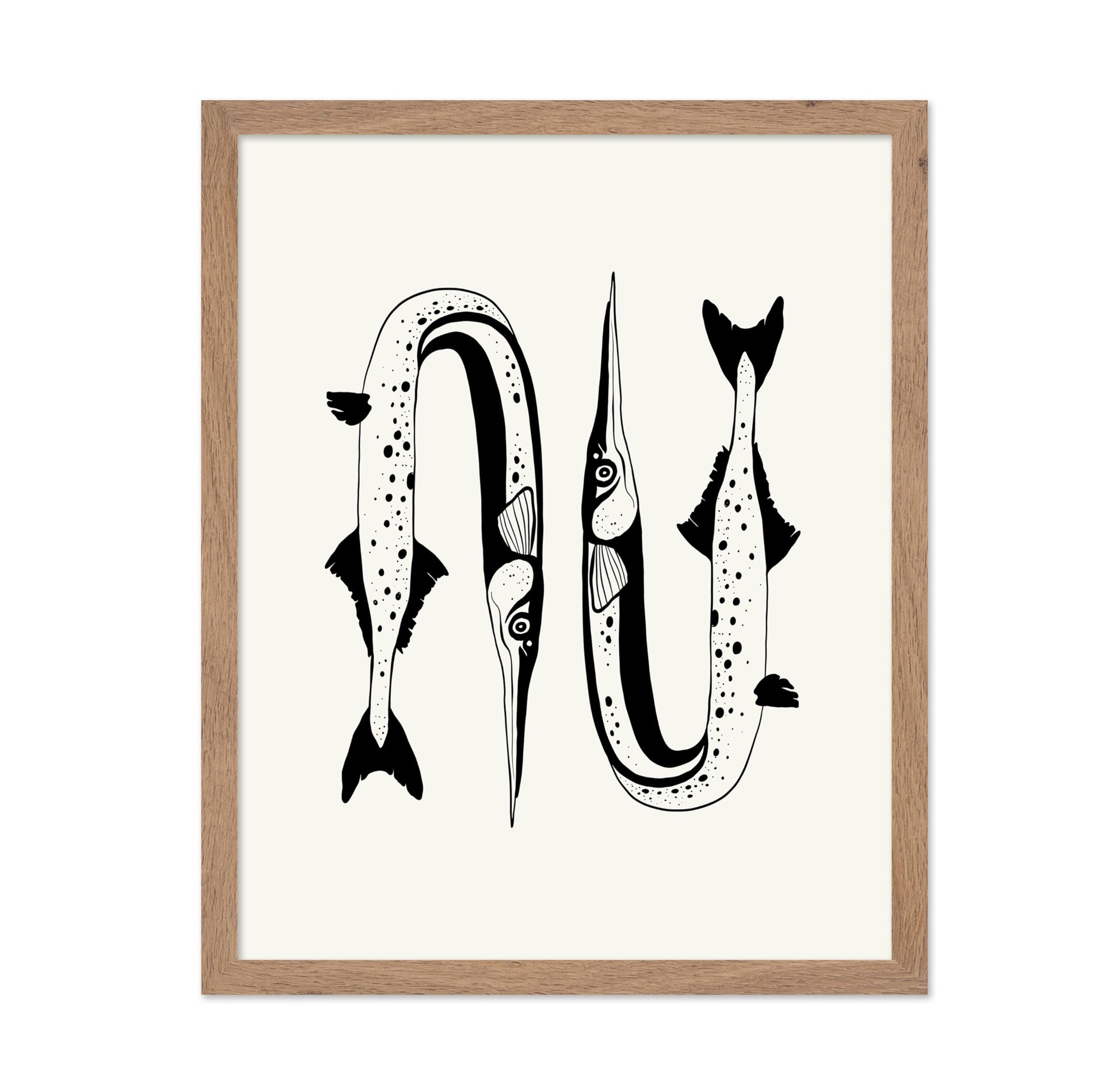 Abstract Needlefish