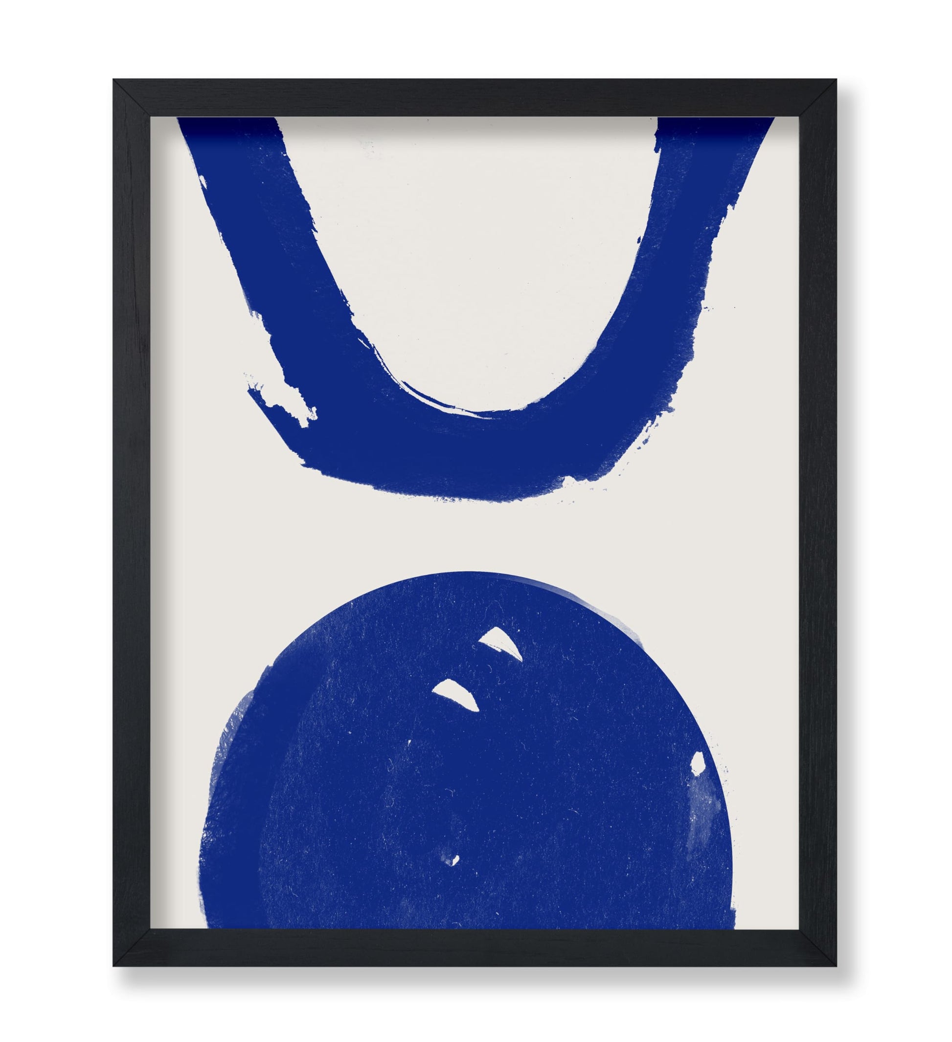 Blue Watercolor Circle