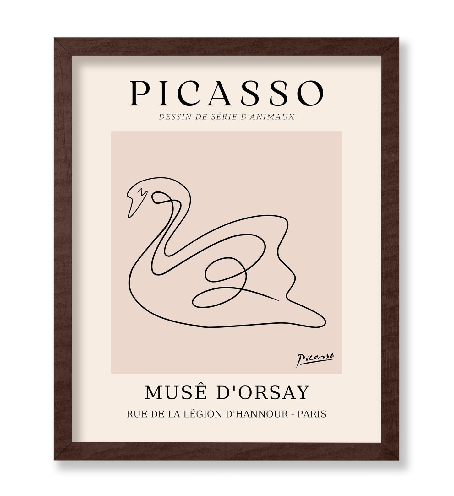 Picasso - One Line Swan Drawing