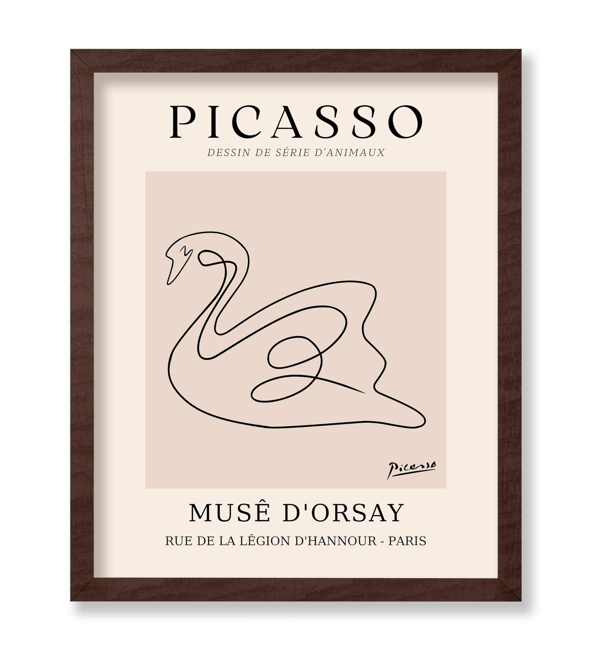 Picasso - One Line Swan Drawing